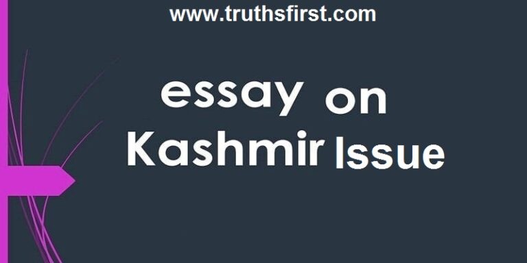 outline of essay kashmir issue